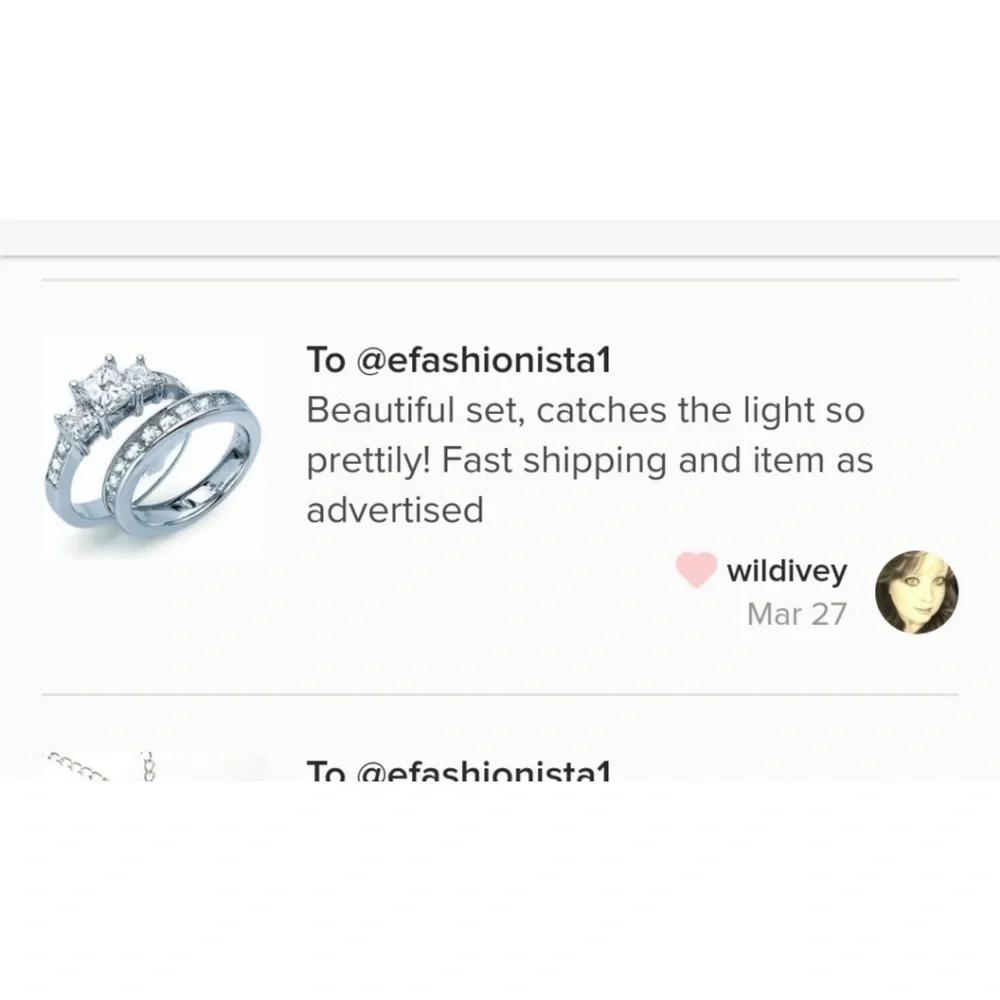 Sterling Silver‎ 3 Stone 2 Carat Engagement Ring